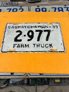 1937 Farm Truck license plate