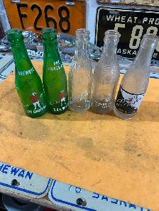 Vintage pop bottles