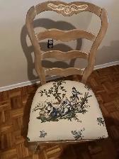 Fine Dining Table 6 Chairs, 2 Leaves - Photo 4