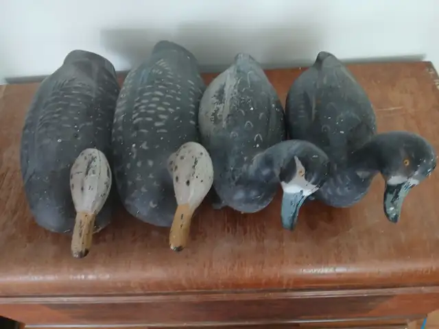 4 Tex Wertz Duck Decoys