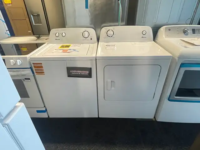 NEW Amana Top Load Washer & Dryer Set (White)