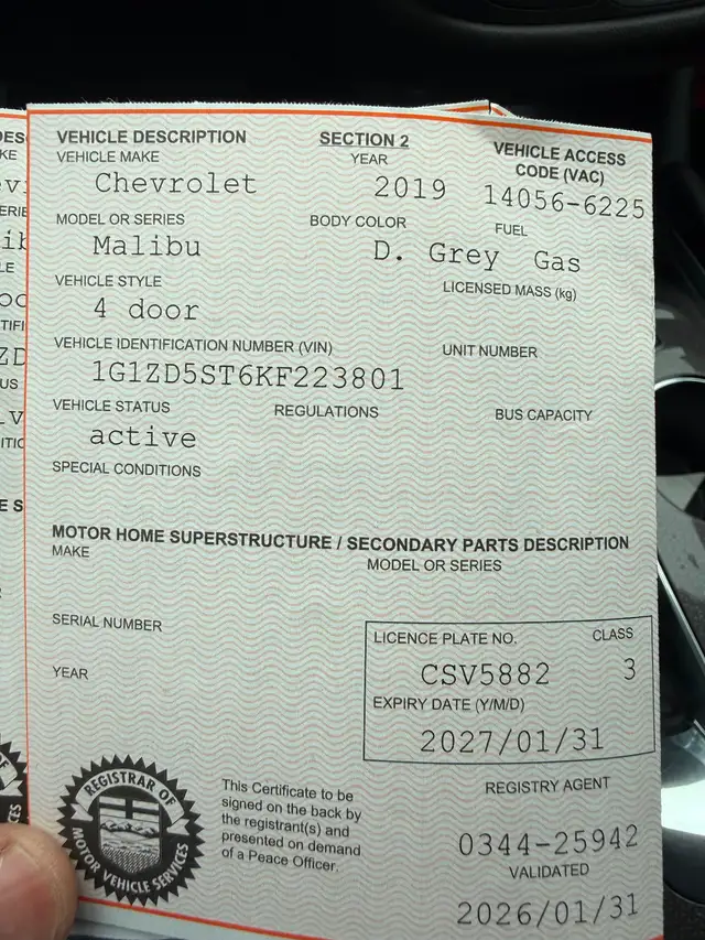 2019 Chevy Malibu LT Automatic Active 57000 km - Photo 9