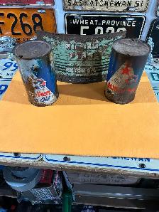 William Penn quart oil cans