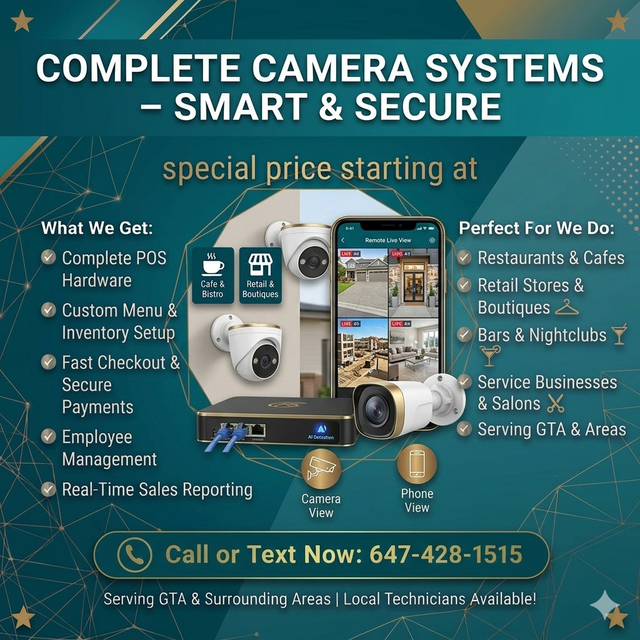 Smart Home Security Cameras – 24/7 Monitoring-Call: 647-428-1515