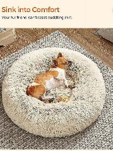 Fluffy Donut Dog Bed - Photo 3