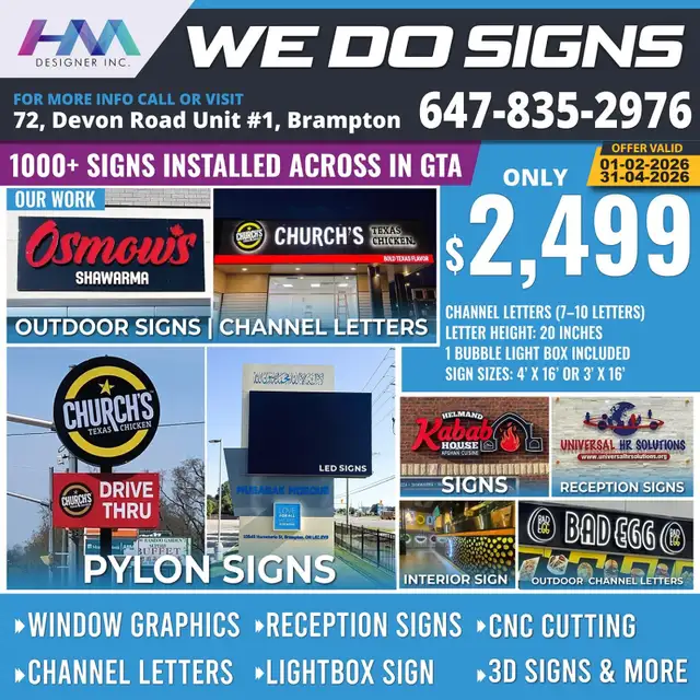 WE DO SIGNS – PROFESSIONAL SIGNAGE SERVICES IN GTA