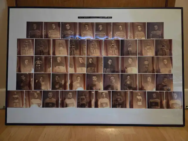 1910 Sweet Caporal Postcard  hockey set wall  framed picture - Photo 3