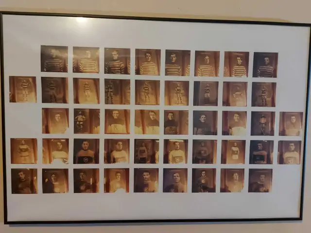 1910 Sweet Caporal Postcard  hockey set wall  framed picture - Photo 5