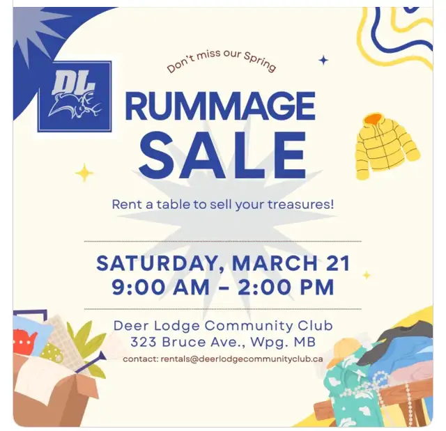 indoor rummage / garage sale