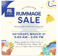indoor rummage / garage sale