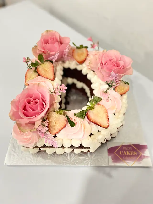 Letter cake Halton custom cakes, Floral cakes