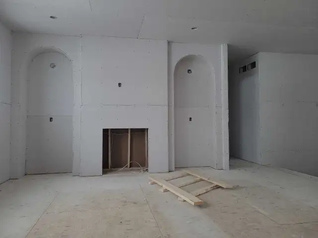 Hiring labourers and/or professional drywallers. board and/o