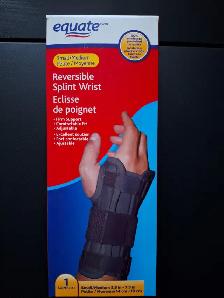 Equate Reversible Splint Wrist - Small/Medium Size - New