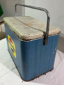 Vintage 1960's PEPSI Blue PEPSI-COLA Soda Metal Cooler - Photo 2