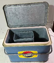Vintage 1960's PEPSI Blue PEPSI-COLA Soda Metal Cooler - Photo 5