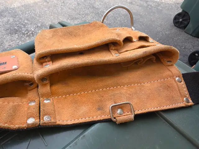 Mastercraft Suede Leather Adjustable Carpenter's Tool Belt Multi - Photo 5