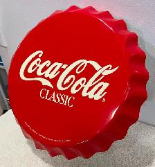 Coca-Cola Classic Soda Pop Bottle Cap Signs