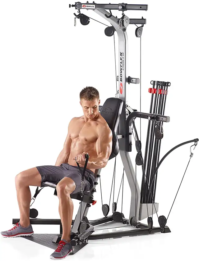 BowFleX Xtreme 2 Se with Ab Harness gym weights exercise - Photo 6