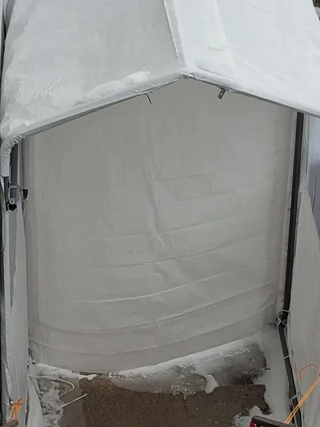 Abri vestibule 5x4x8 tempo entre