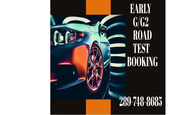 EARLY ROAD TEST BOOKING OF G2,G, DRIVING CLASSES