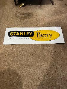 Vintage garage door sign