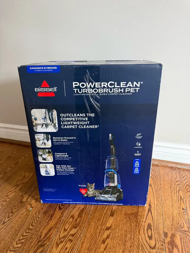 Brand New BISSELL PowerClean TurboBrush Pet Carpet Cleaner
