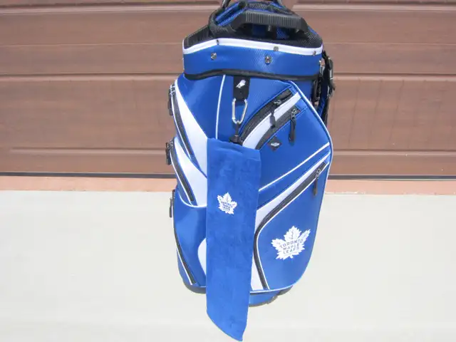 NEW FLAMES or LEAFS CART BAG   BAG TOWEL #$190# SUNDAY - Photo 3