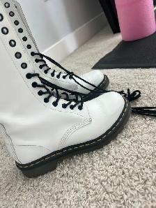 Women's Dr. Martens Tall White Boots size 6
