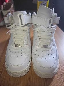 2018 Nike Airforce 1's Triple White High Tops - Photo 2