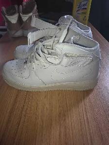 2018 Nike Airforce 1's Triple White High Tops - Photo 3