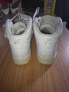 2018 Nike Airforce 1's Triple White High Tops - Photo 4