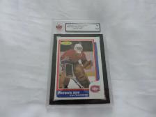 Carte de hockey 1986-87 Patrick Roy OPC rookie Gradé KSA 7