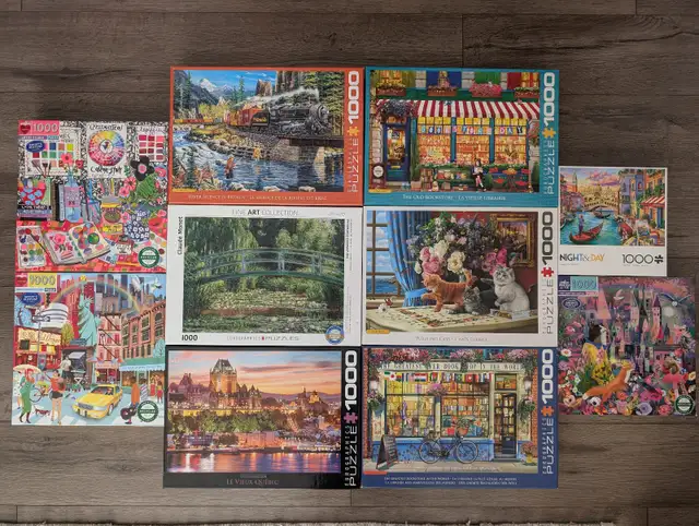1000 Piece Jigsaw Puzzles - $10 each or 2 for $15