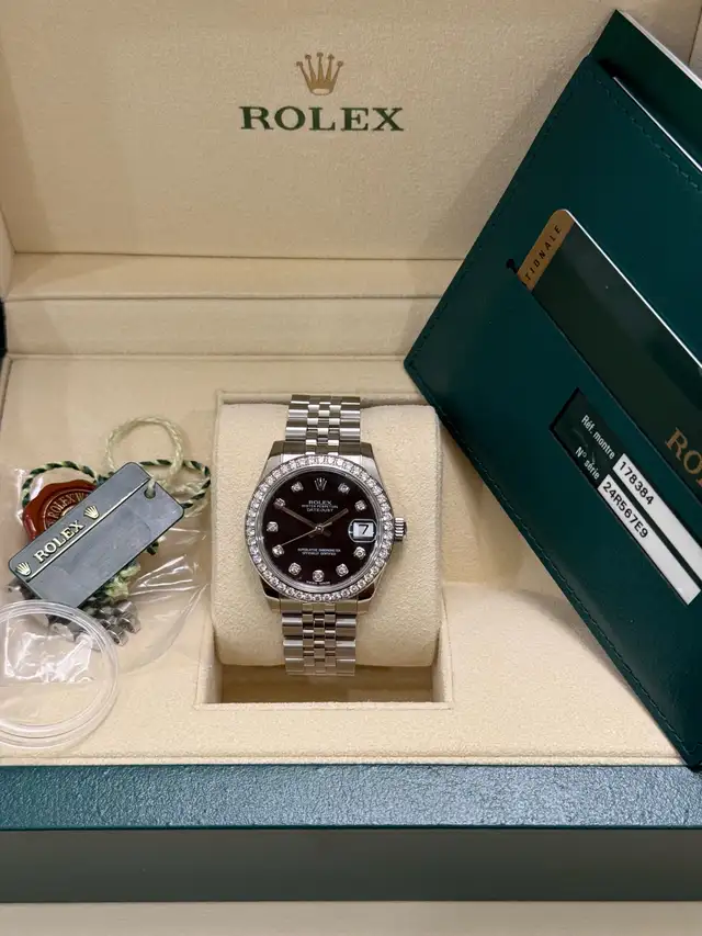 Rolex Datejust 31mm Factory Diamond Bezel & Dial Full Set