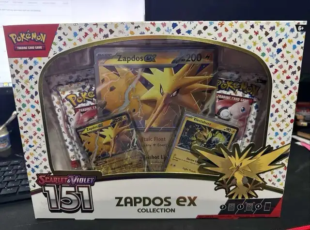 Pokemon 151 Zapdos EX Collection - Mint Sealed