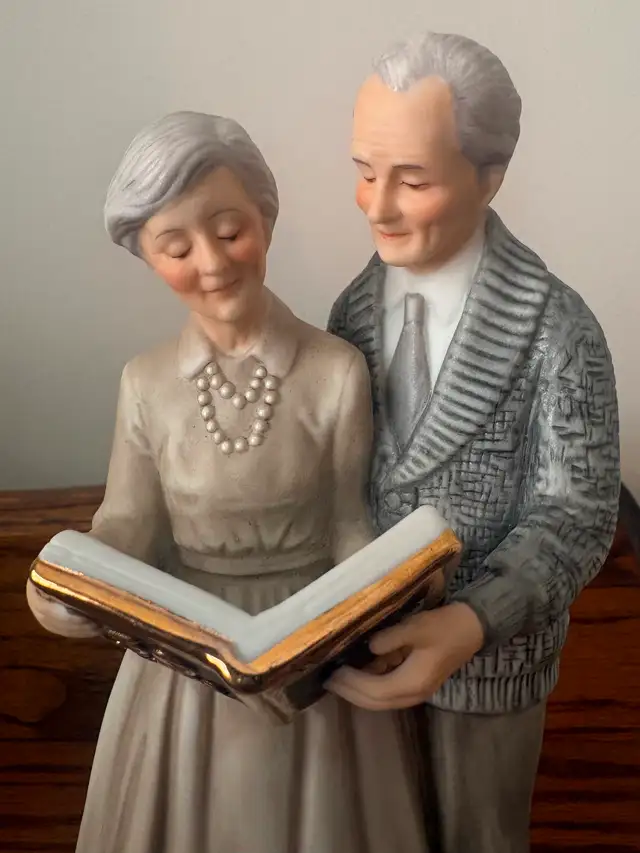 Porcelain Figurine Titled 'Fifty Years Together' ("Enesco")