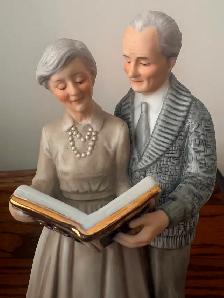 Porcelain Figurine Titled 'Fifty Years Together' ("Enesco")