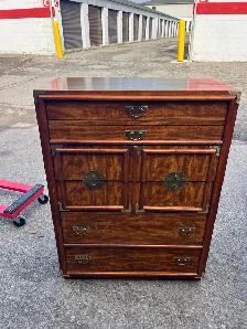Free delivery used vintage oriental style dresser