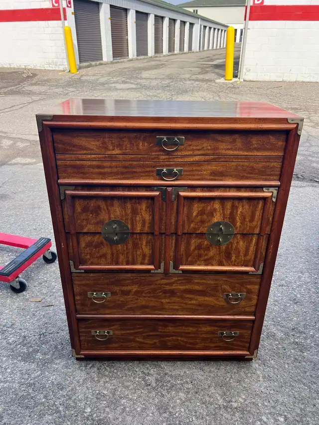 Free delivery used vintage oriental style dresser - Photo 2
