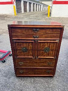 Free delivery used vintage oriental style dresser - Photo 2