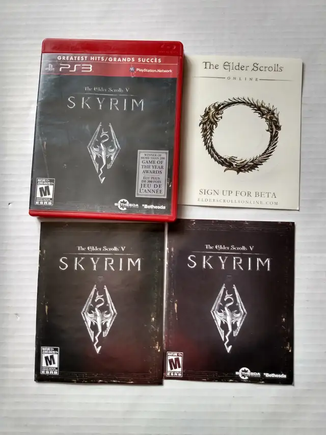 SKYRIM THE ELDER SCROLLS V SKYRIM 5 PS3 GAME PLAYSTATION 3 MINT - Photo 6