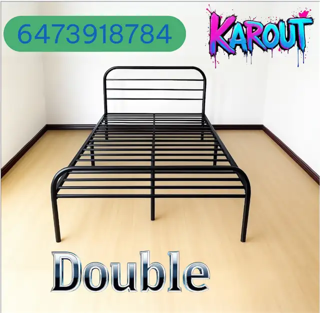 Free delivery new Metal Double  bed Frame 120$(store closing) - Photo 3