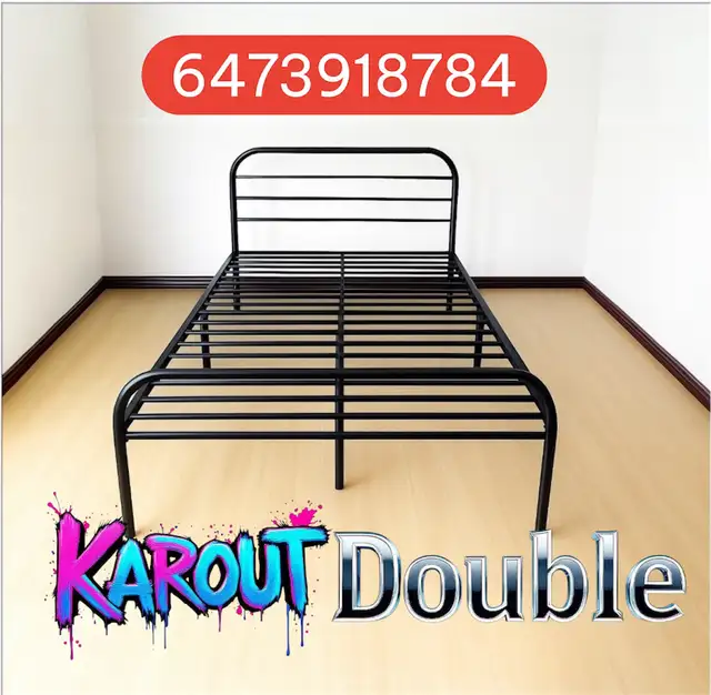 Free delivery new Metal Double  bed Frame 120$(store closing) - Photo 4