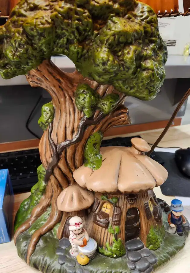 A  very unique Lamp with wood veneer   Lamp shade - Photo 2