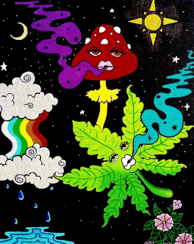 Psychedelic Acrylic Paintings on Canvas - Photo 5