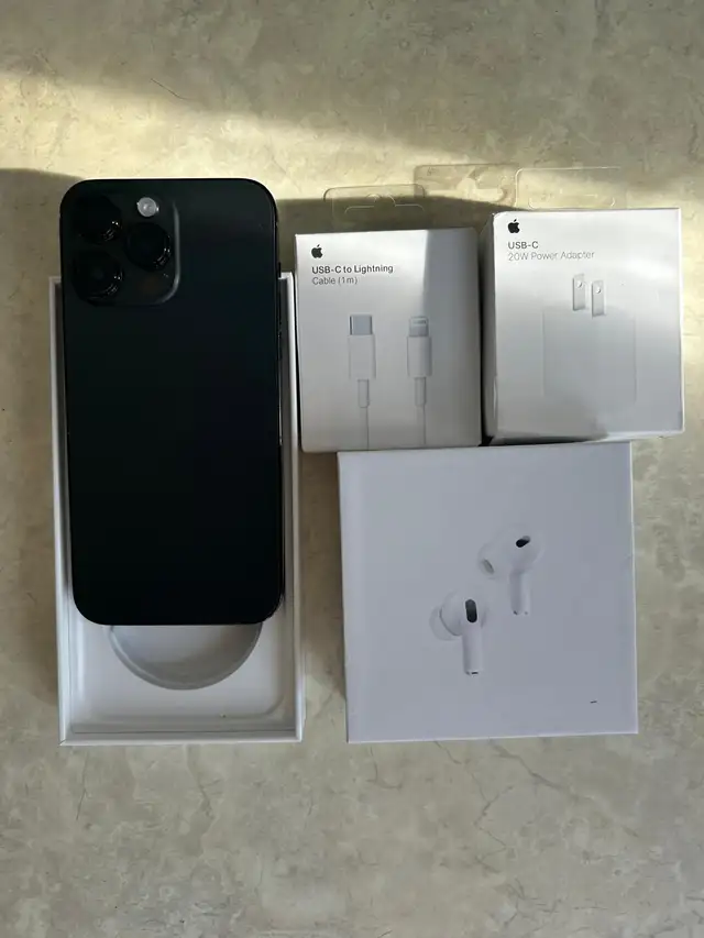 iPhone 14 Pro Max 256gb Airpods/Fast Charger Set/Delivery