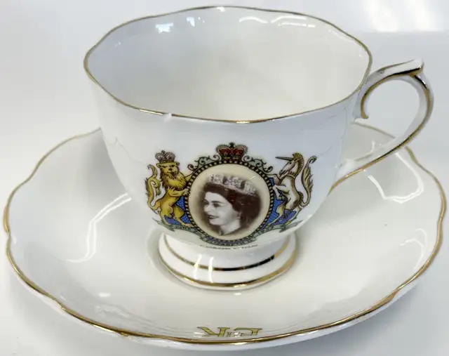Vintage Royal Albert Queen Elizabeth II Coronation Cup & Saucer