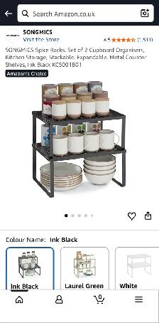 2-Tier Metal Cabinet Shelf Organizers - Photo 8