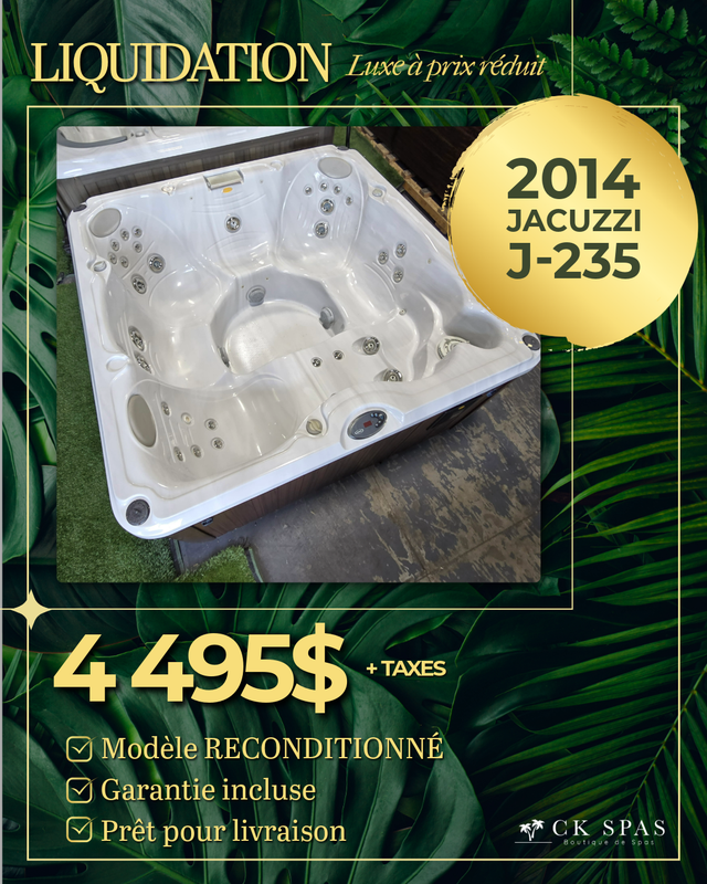 SPA RECONDITIONNÉ JACUZZI J235 EN LIQUIDATION