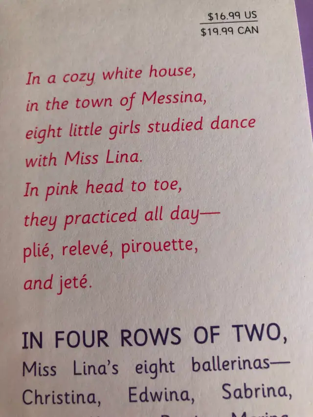 Miss Lina's Ballerinas -Hardcover – Picture Book - Photo 6